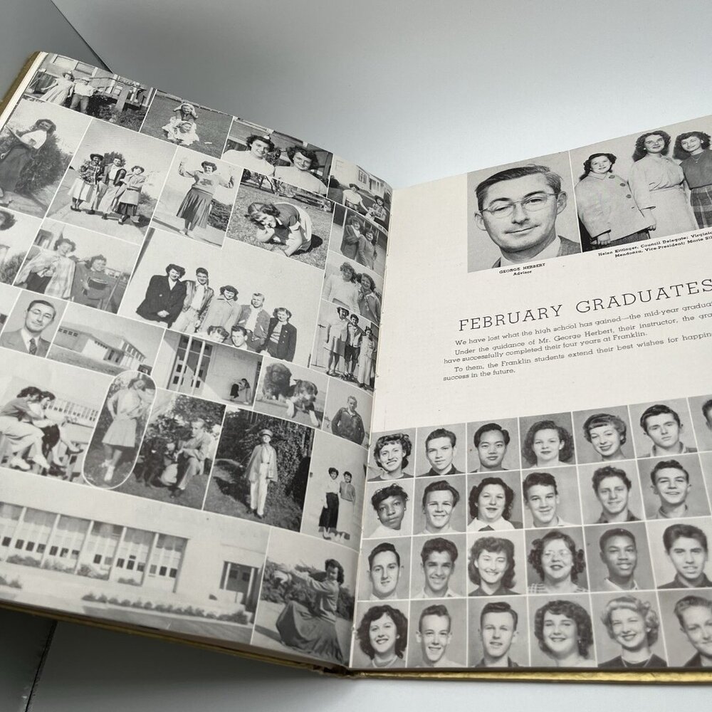1950 Almanac Benjamin Franklin Junior High Vallejo, CA School Yearbook Vintage - Picture 10 of 14